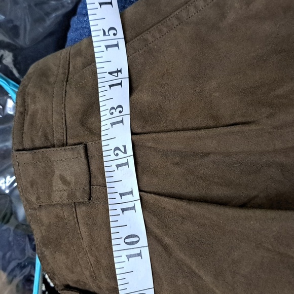 J.G.Hook Vintage Microsuede brown long Skirt - Picture 10 of 11